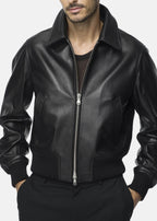 Marco Leather Jacket Black
