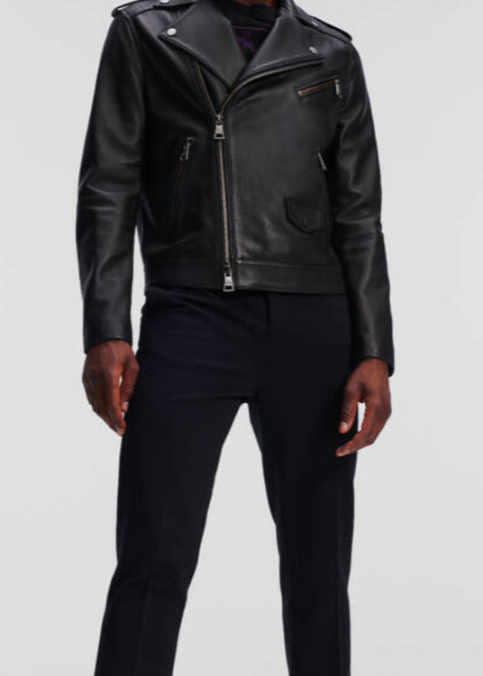 LEATHER BIKER JACKET