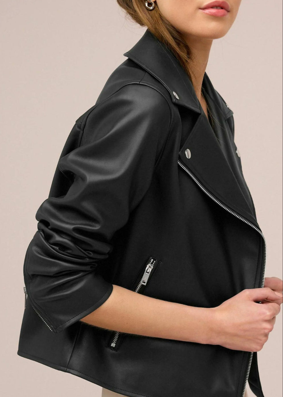 Leather Jacket black women