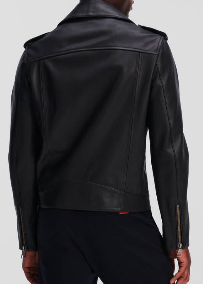 LEATHER BIKER JACKET