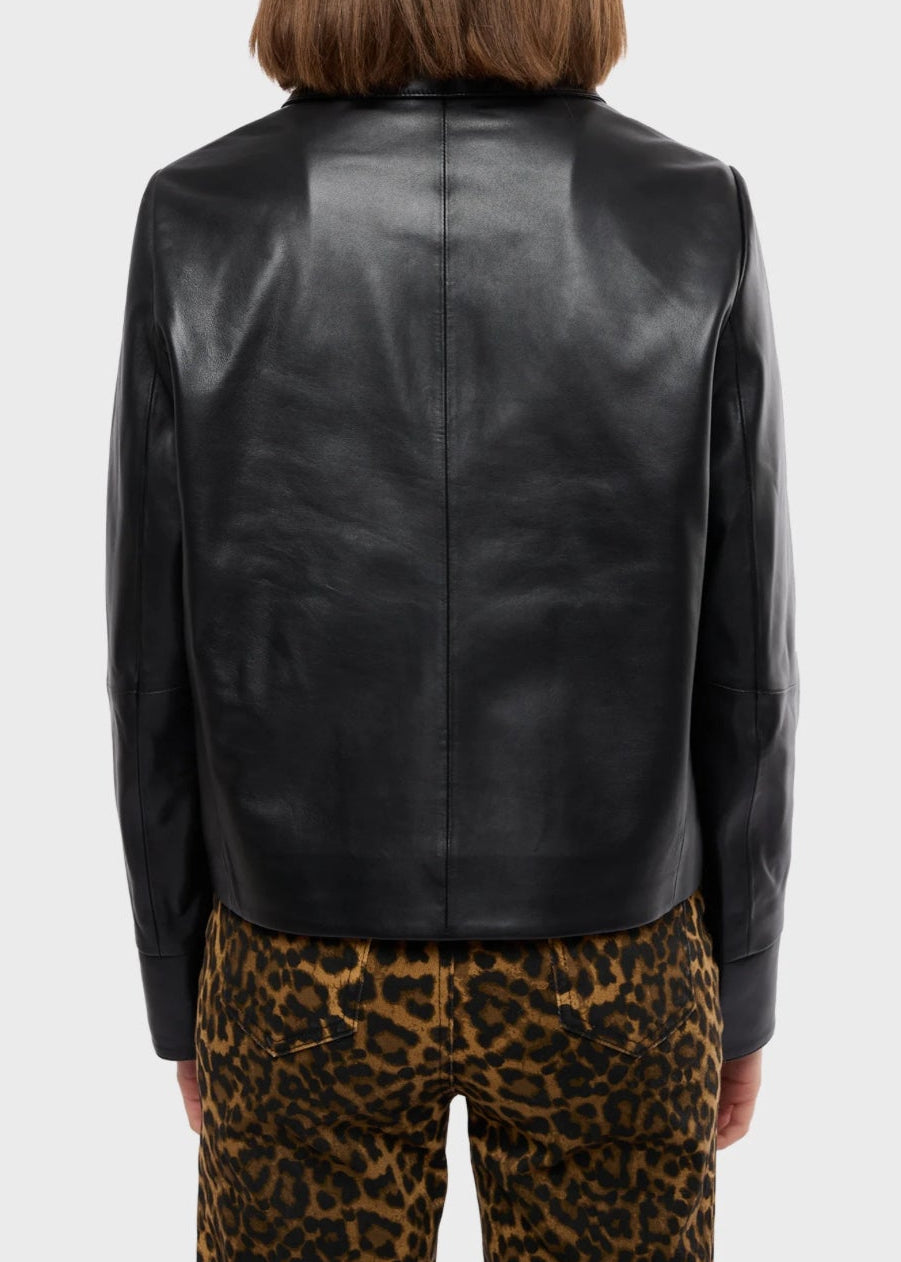 Darla Leather Jacket Black
