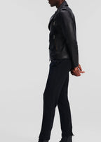 LEATHER BIKER JACKET