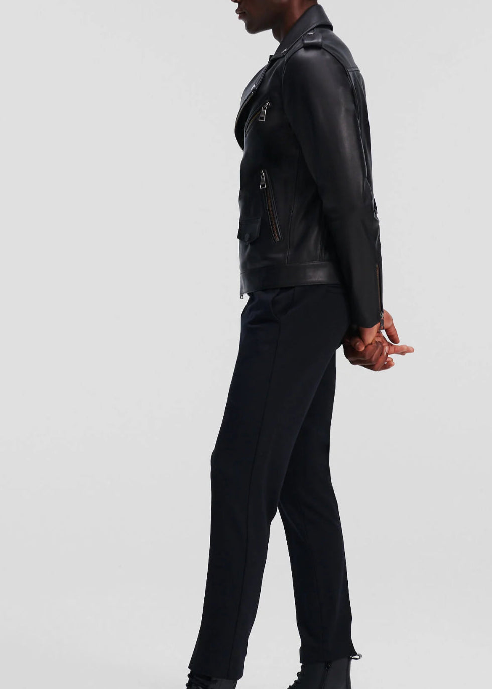 LEATHER BIKER JACKET