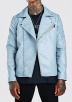 Blue Leather Jacket